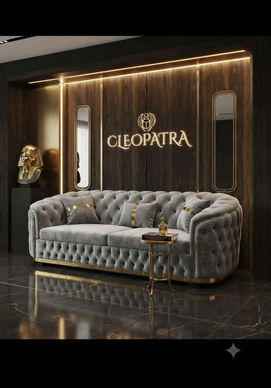 112657dc-6d27-4a47-bfc7-fc060e9e8337 cleopatra grey 3 seter royal tufted sofa - Image 1