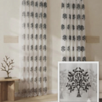 5m black embroidered lace