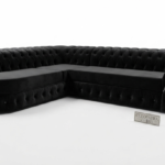 Cleopatra L SHAPED sofa black