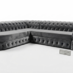 The cleopatra imperial Chesterfield sectional L shape sofa