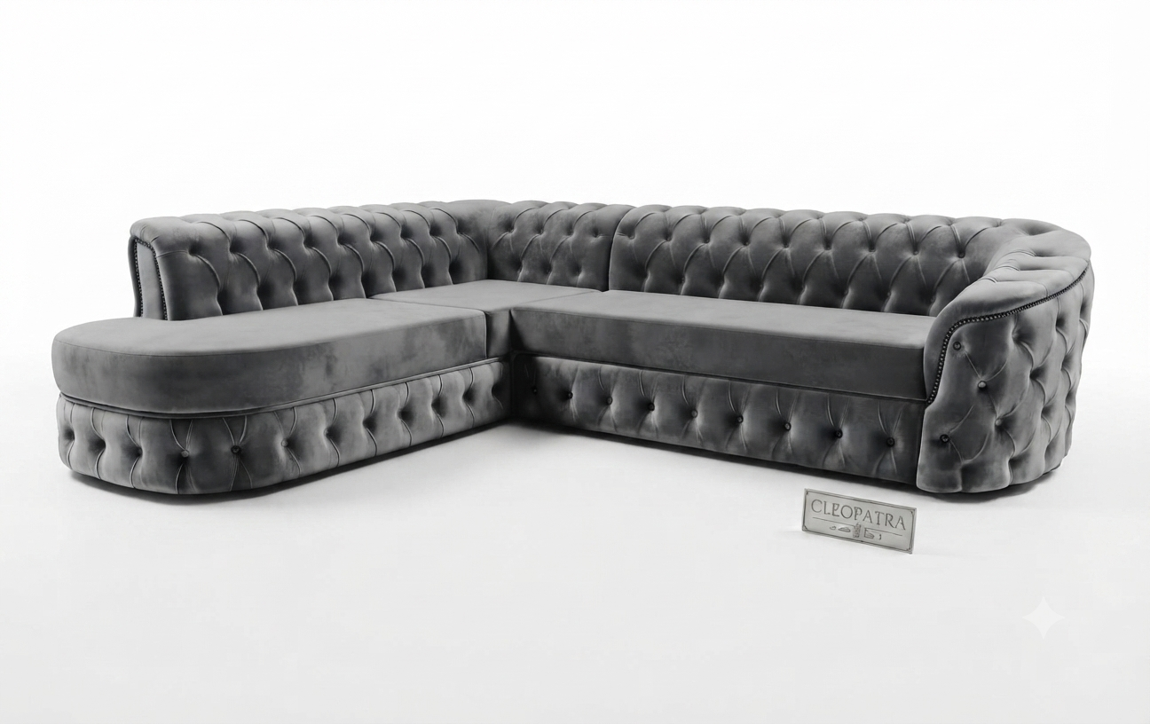 1784292834107 The cleopatra imperial Chesterfield sectional L shape sofa - Image 1