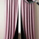 5m Plain pink blockout curtains
