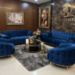 The elegant royal sofa 3211 blue