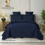 5pc queen Bedspread navy