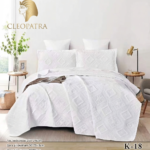5pc queen white bedspread