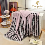 Soft throw over blanket