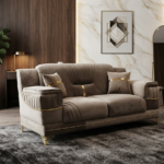 2 seater beige sofa