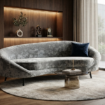 The Crescent minimalist sofa grey