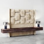 queen cream headboard