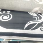 Black and white bosphoras carpet