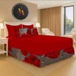 Fitted sheet with night frill queen