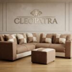 Heritage L shape sofa with ottoman