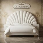 The Venus pleated shell Back bed