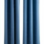 5m blue blockout curtains
