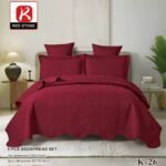 5 pc maroon Bedspread