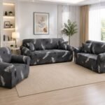 3-2-1 sofa cover grey