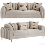 2 seater beige sofa set