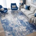 120-160 blue nd off white carpet